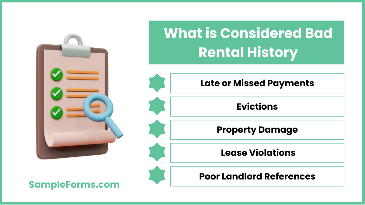 what is considered bad rental history