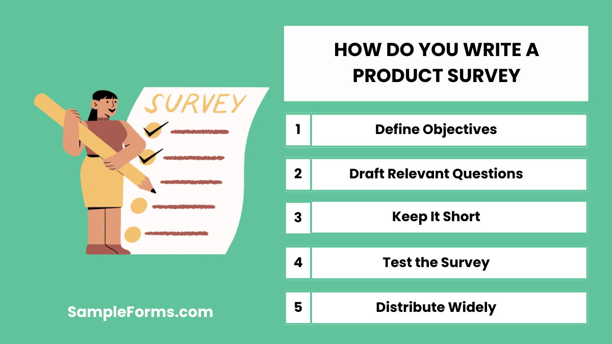 how do you write a product survey
