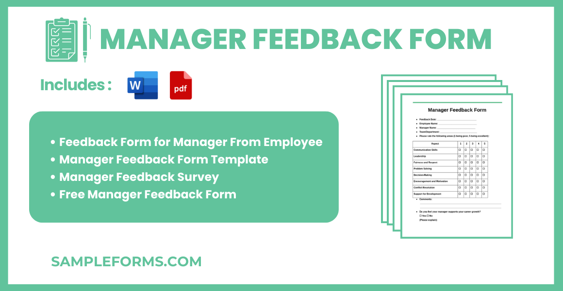 manager feedback form bundle