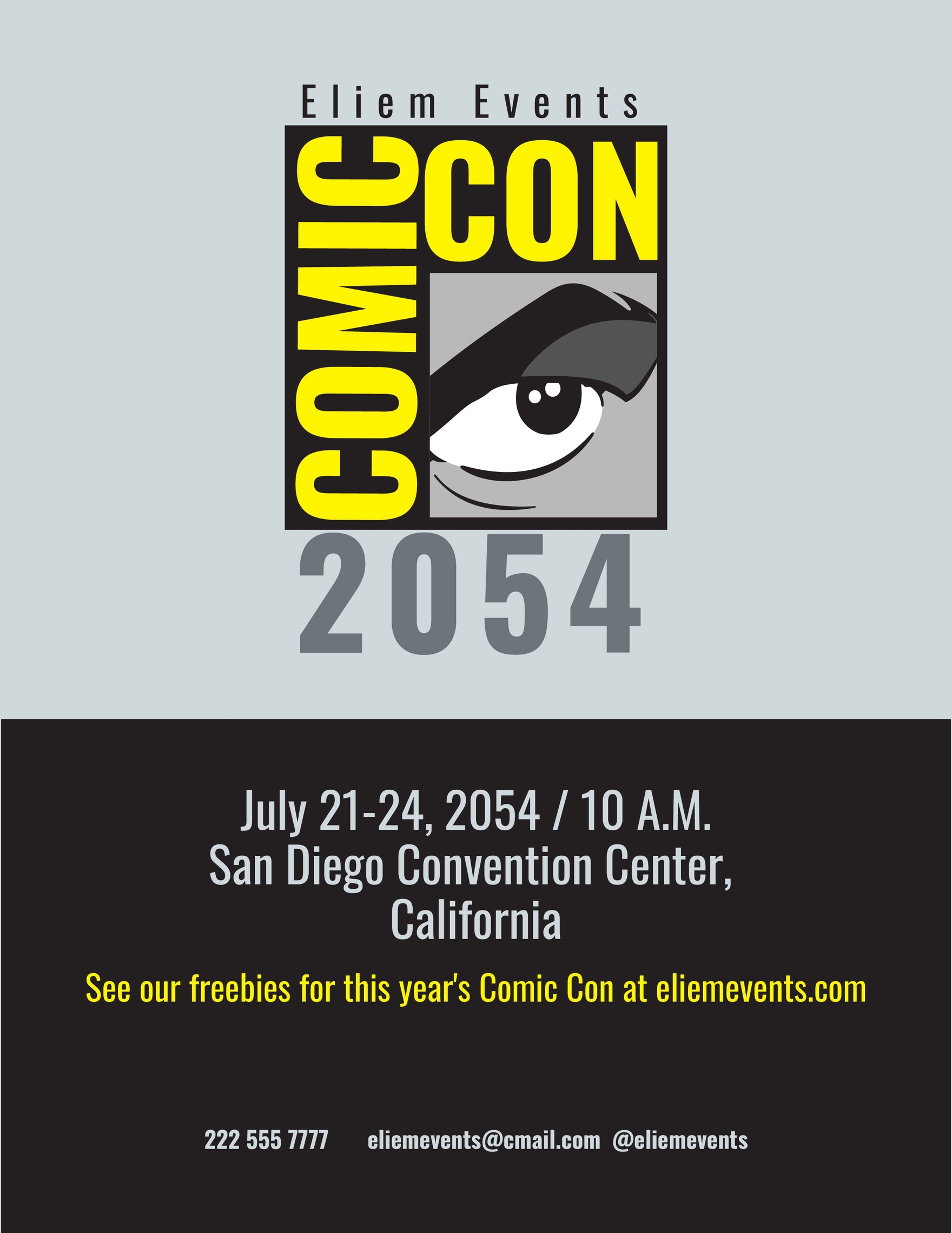 Comic Con Event Flyer Template Comic Con Event Flyer Template