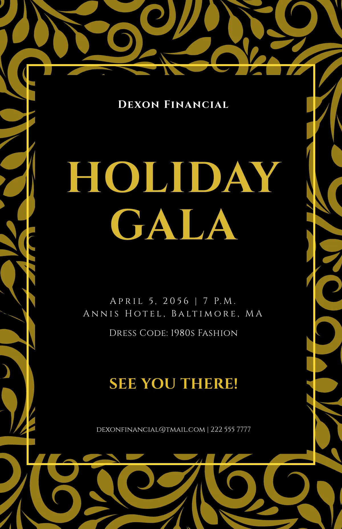 Free Holiday Gala Poster Template to Edit Online Free Holiday Gala Poster Template to Edit Online
