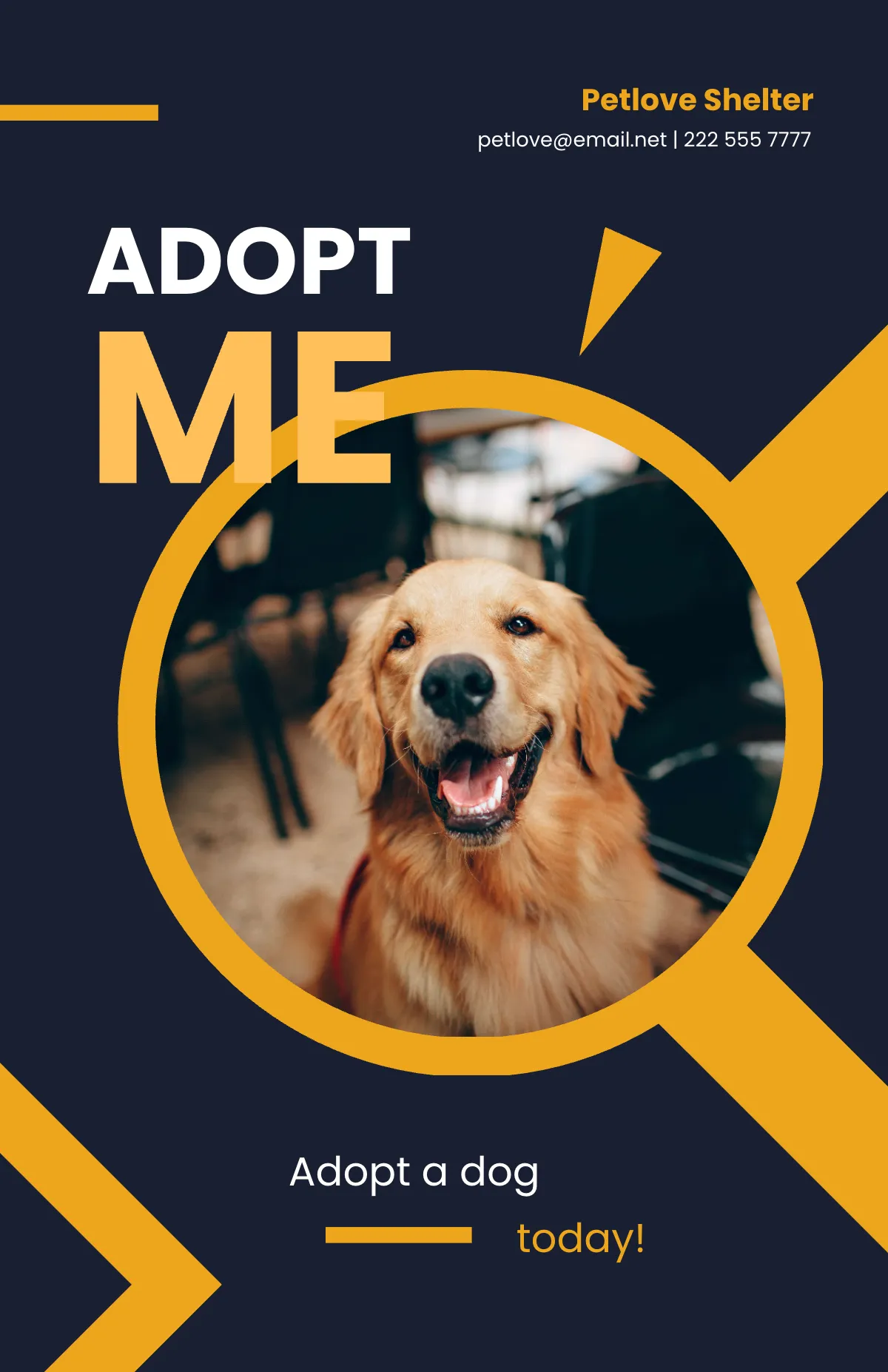Free Simple Dog Adoption Poster Template to Edit Online Free Simple Dog Adoption Poster Template to Edit Online