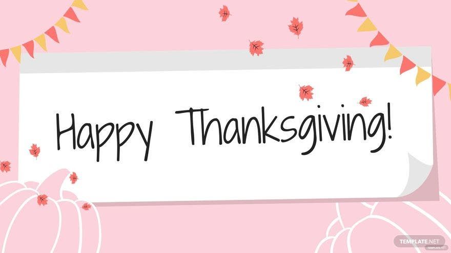 Thanksgiving Day Pink Background Thanksgiving Day Pink Background
