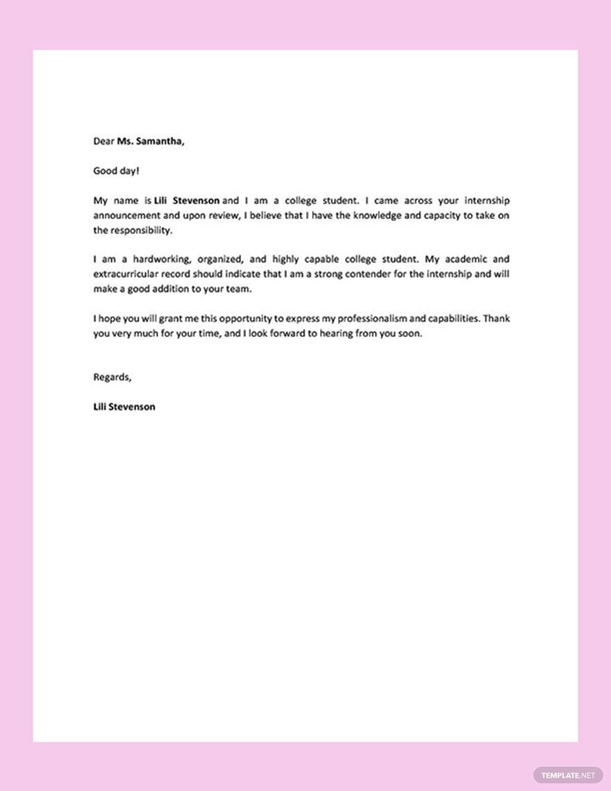 College Resume Cover Letter in Word, Google Docs, Pages - Download | Template.net College Resume Cover Letter in Word, Google Docs, Pages - Download | Template.net