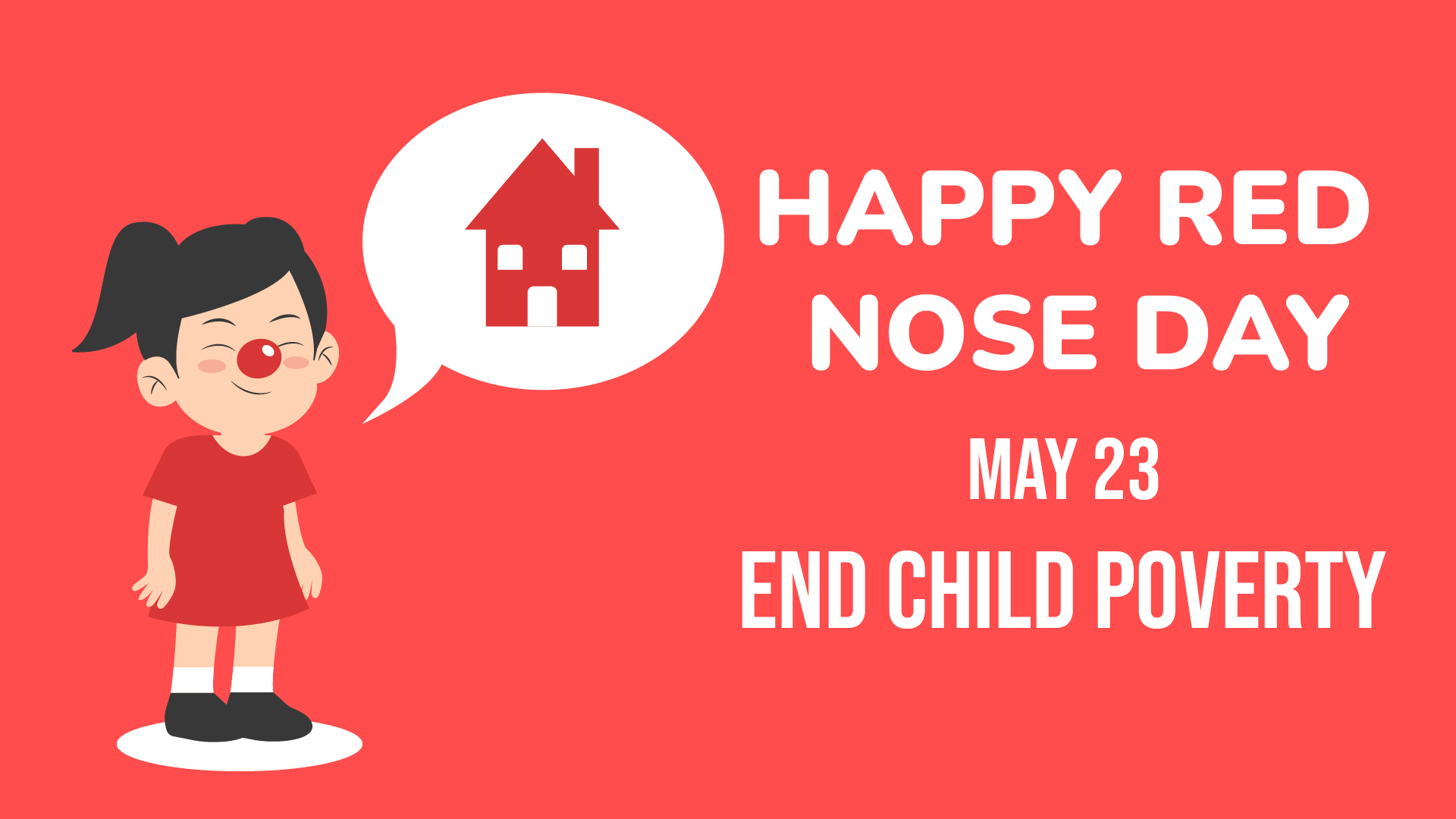 Red Nose Day Flyer Background Red Nose Day Flyer Background