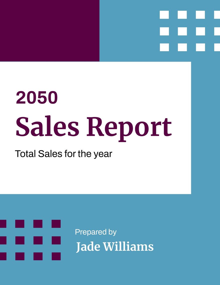 Report Cover Page Template Report Cover Page Template