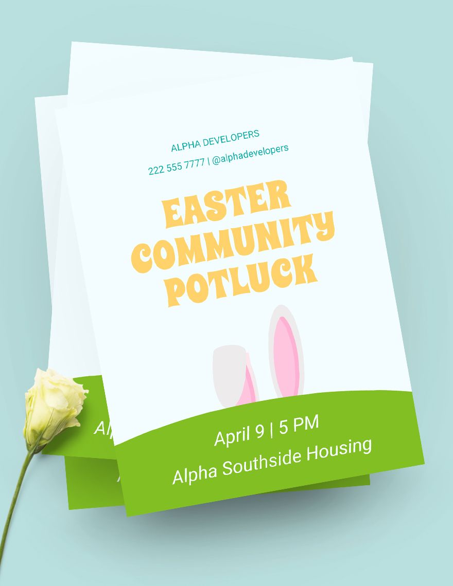 Easter Event Flyer Easter Event Flyer