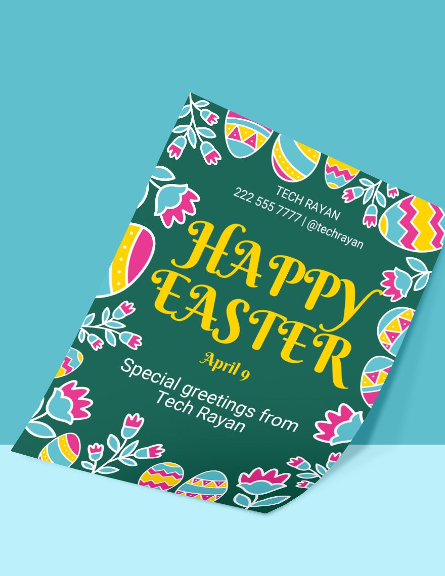 Happy Easter Flyer Happy Easter Flyer