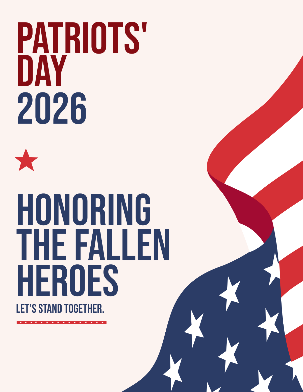Free Patriots' Day Flyer Template to Edit Online Free Patriots' Day Flyer Template to Edit Online
