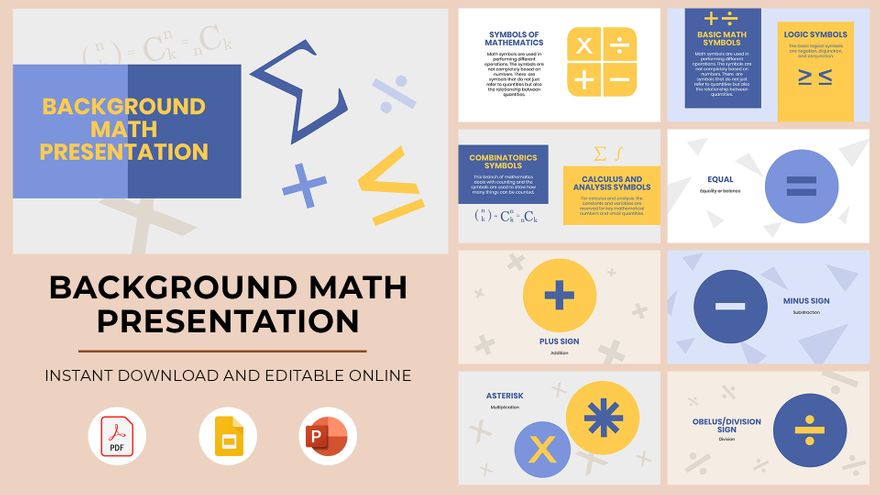 Background Math Presentation Background Math Presentation