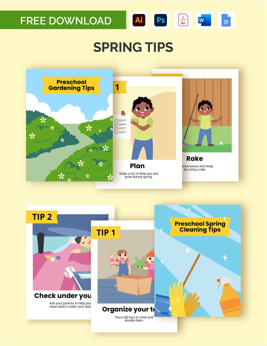 Spring Tips Template Spring Tips Template