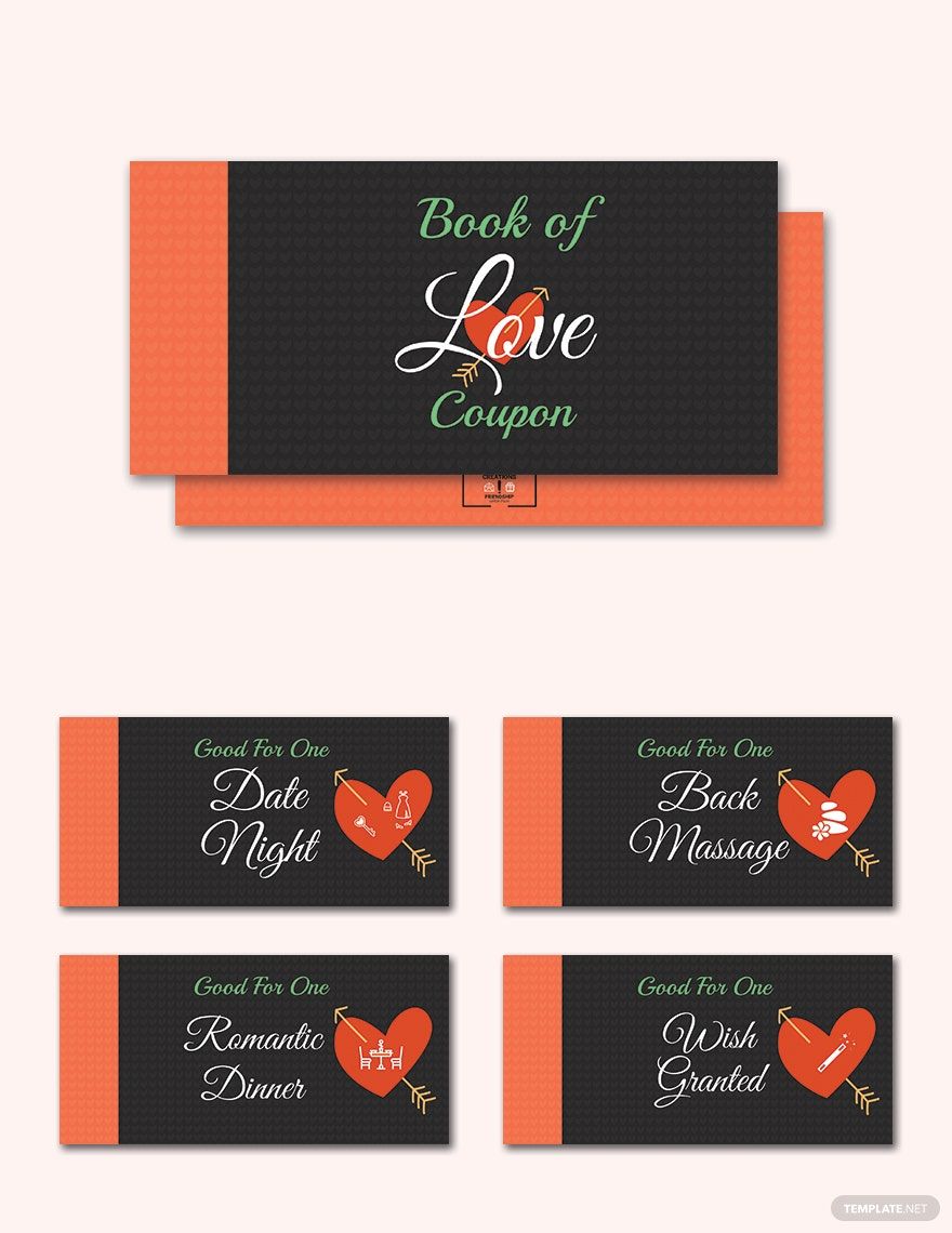 Romantic Love Coupon Book Template Romantic Love Coupon Book Template