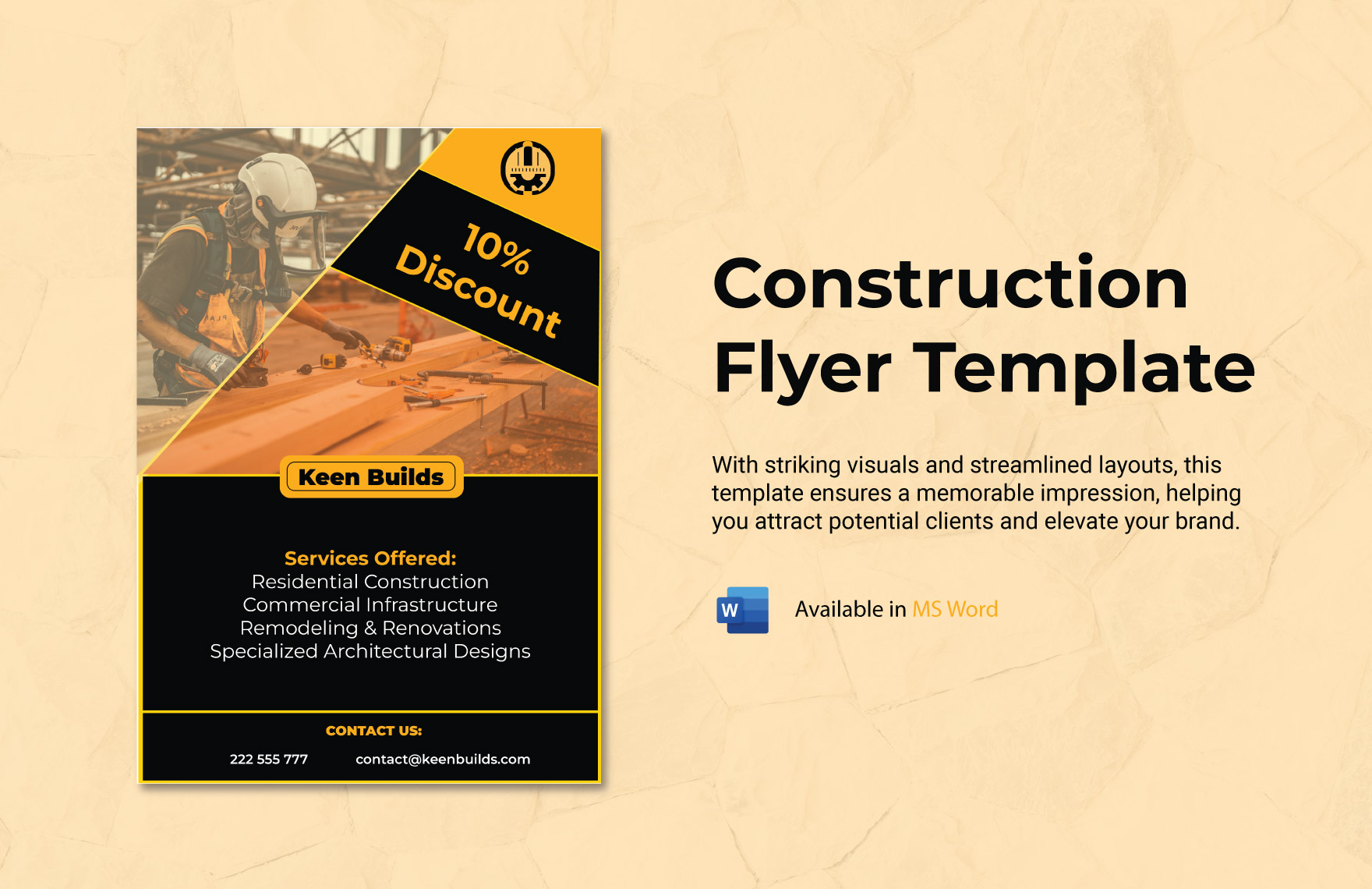 Construction Flyer Template in Word, Publisher - Download | Template.net Construction Flyer Template in Word, Publisher - Download | Template.net