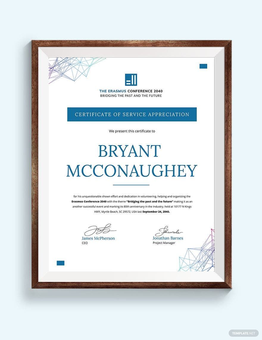 Volunteer Service Certificate Template Volunteer Service Certificate Template