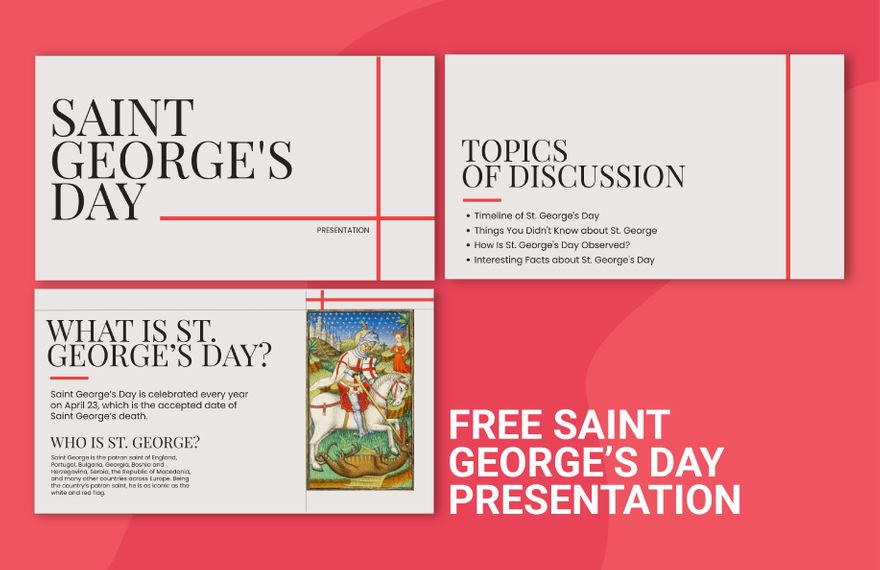 St. George's Day Presentation in PowerPoint, PDF, Google Slides - Download | Template.net St. George's Day Presentation in PowerPoint, PDF, Google Slides - Download | Template.net