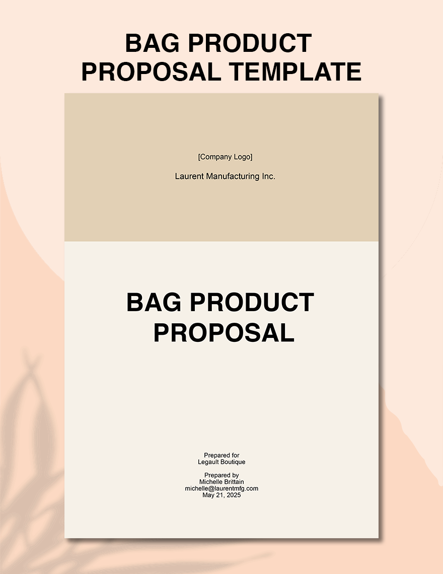 Product Proposal Template in Word, Pages, Google Docs - Download | Template.net Product Proposal Template in Word, Pages, Google Docs - Download | Template.net