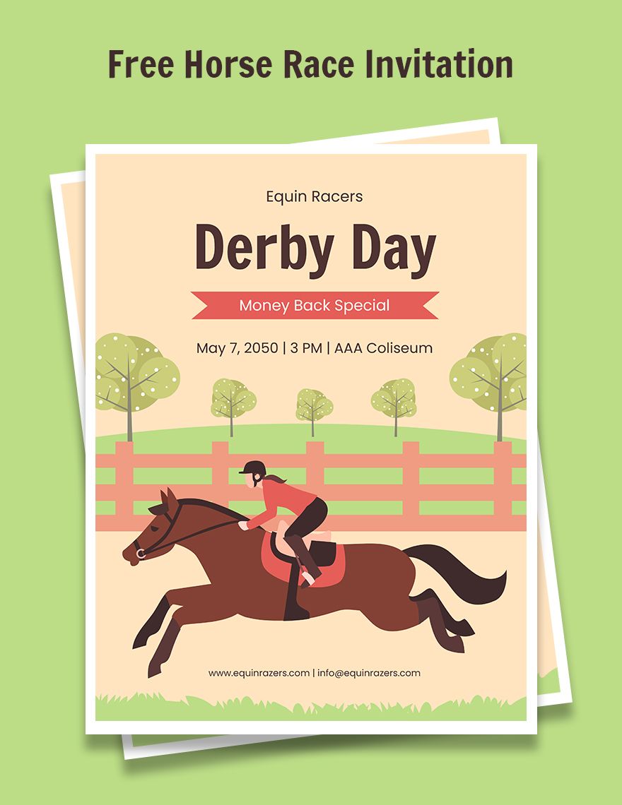 Horse Race Promotion in Illustrator, PSD, EPS, JPG, PNG, SVG, Word, Google Docs - Download | Template.net Horse Race Promotion in Illustrator, PSD, EPS, JPG, PNG, SVG, Word, Google Docs - Download | Template.net