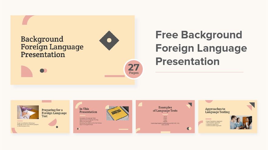 Background Foreign Language Presentation in PowerPoint, PDF, Google Slides - Download | Template.net Background Foreign Language Presentation in PowerPoint, PDF, Google Slides - Download | Template.net