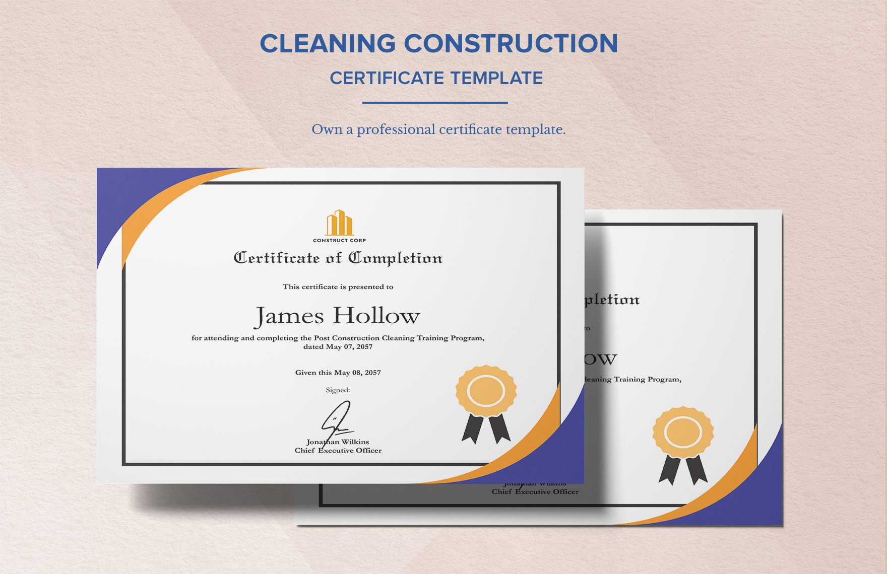 Cleaning Construction Certificate Template in Illustrator, PSD, PNG, Word, SVG, PDF - Download | Template.net Cleaning Construction Certificate Template in Illustrator, PSD, PNG, Word, SVG, PDF - Download | Template.net