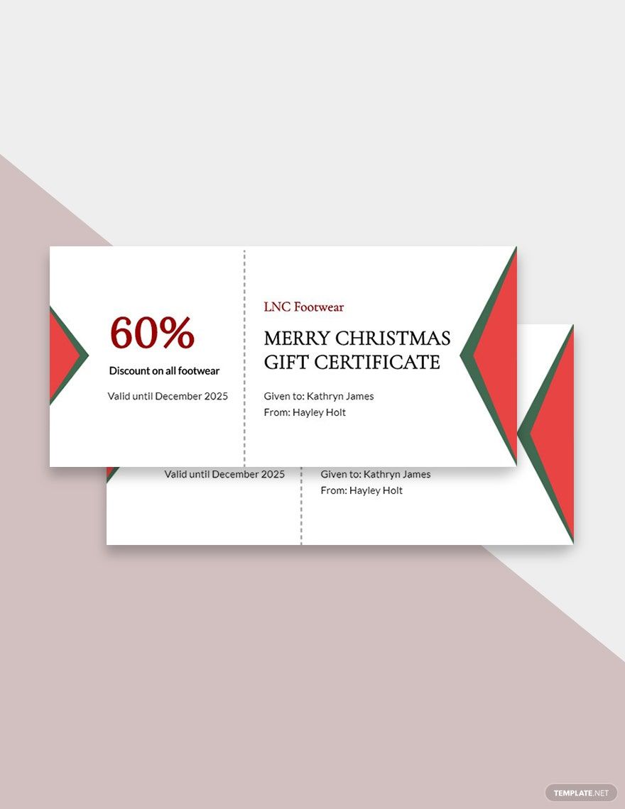 Simple Merry Christmas Gift Certificate Template in PSD, Word, Publisher, Pages, Google Docs - Download | Template.net Simple Merry Christmas Gift Certificate Template in PSD, Word, Publisher, Pages, Google Docs - Download | Template.net
