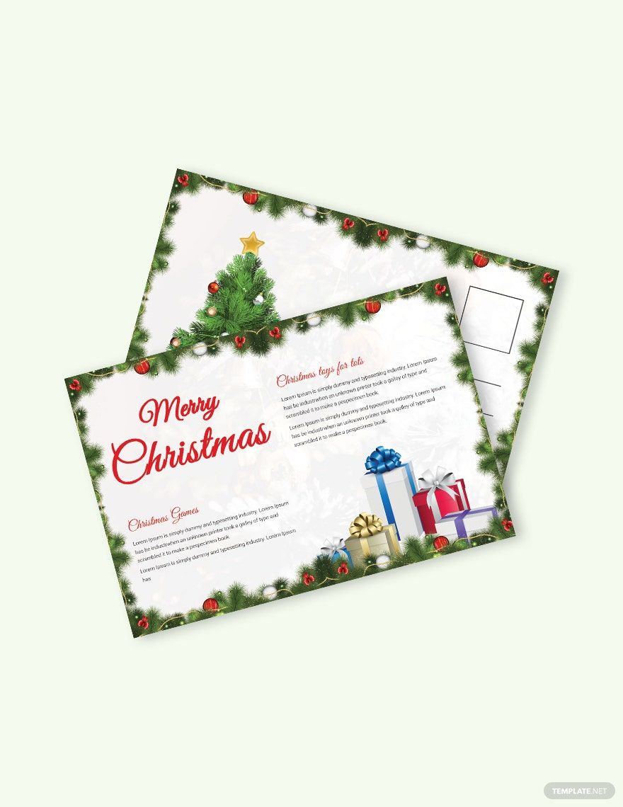 Snowflake Christmas Postcard Template in PSD, Word, Publisher, Pages, PDF - Download | Template.net Snowflake Christmas Postcard Template in PSD, Word, Publisher, Pages, PDF - Download | Template.net