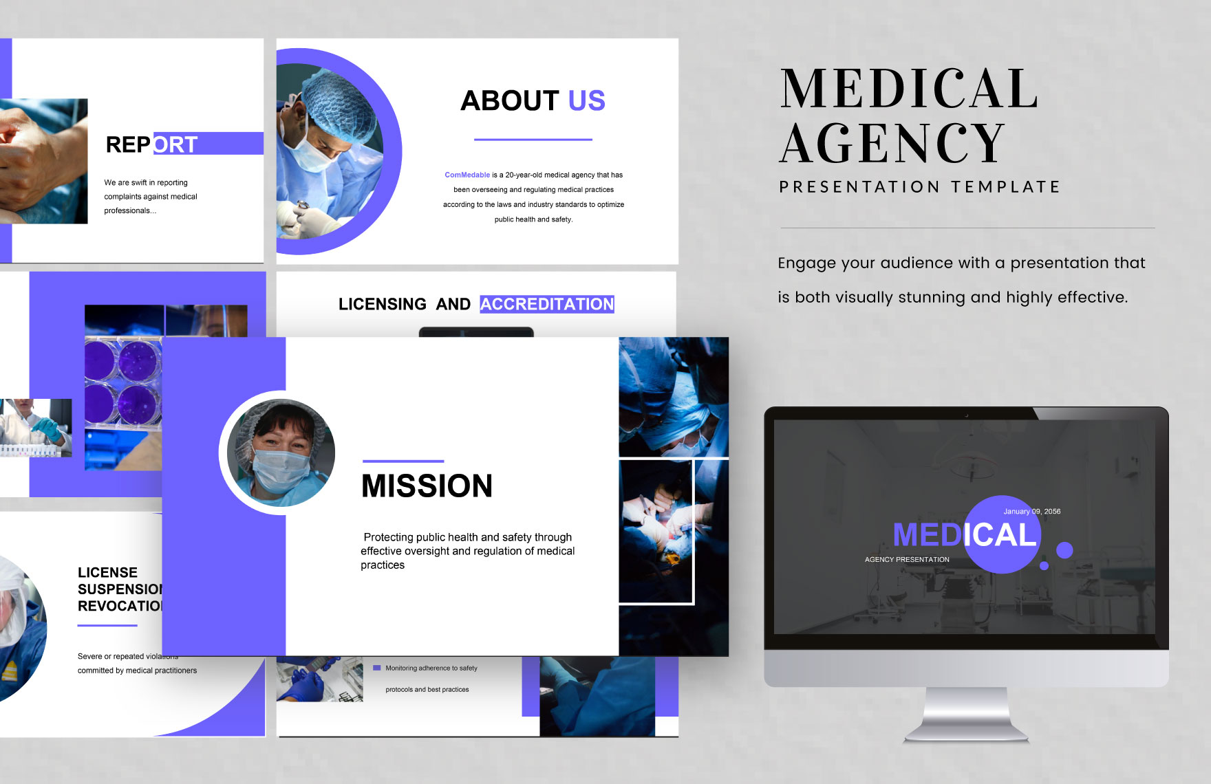 Medical Agency Presentation Template in PDF, PowerPoint, Google Slides - Download | Template.net Medical Agency Presentation Template in PDF, PowerPoint, Google Slides - Download | Template.net
