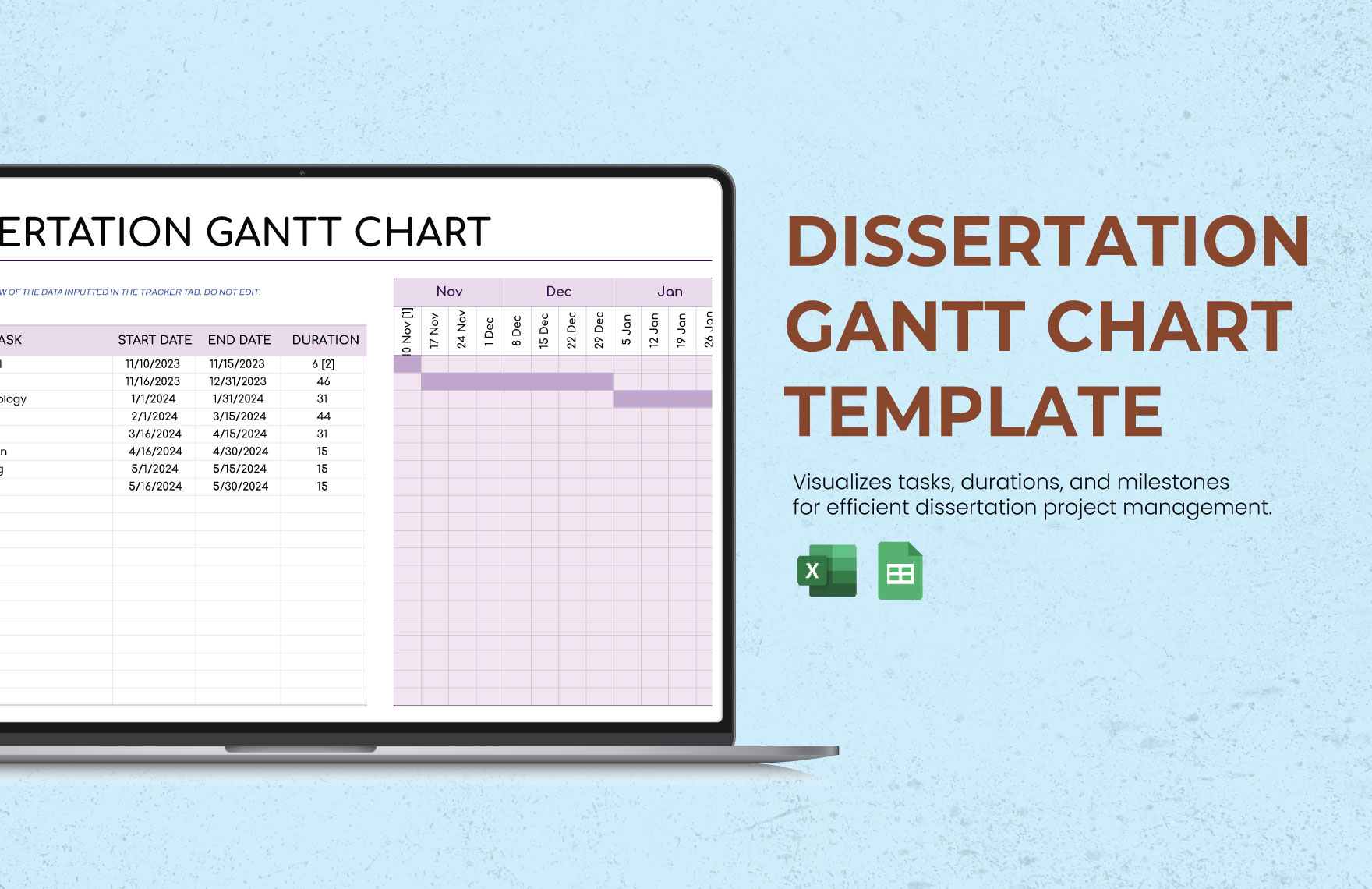 Dissertation Gantt Chart Template Dissertation Gantt Chart Template