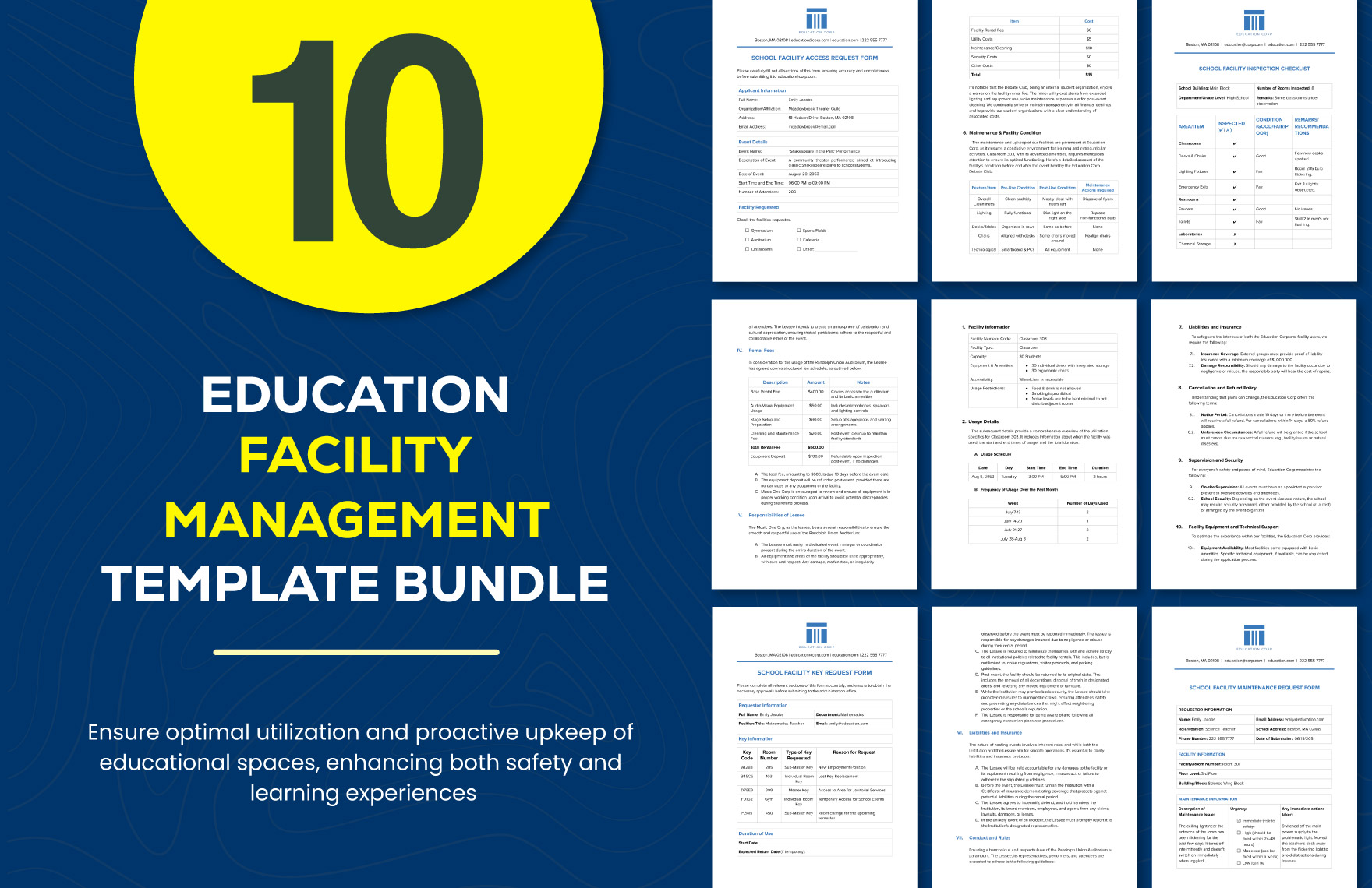 10 Education Facility Management Template Bundle in Word, PDF, Google Docs to Download 10 Education Facility Management Template Bundle in Word, PDF, Google Docs to Download