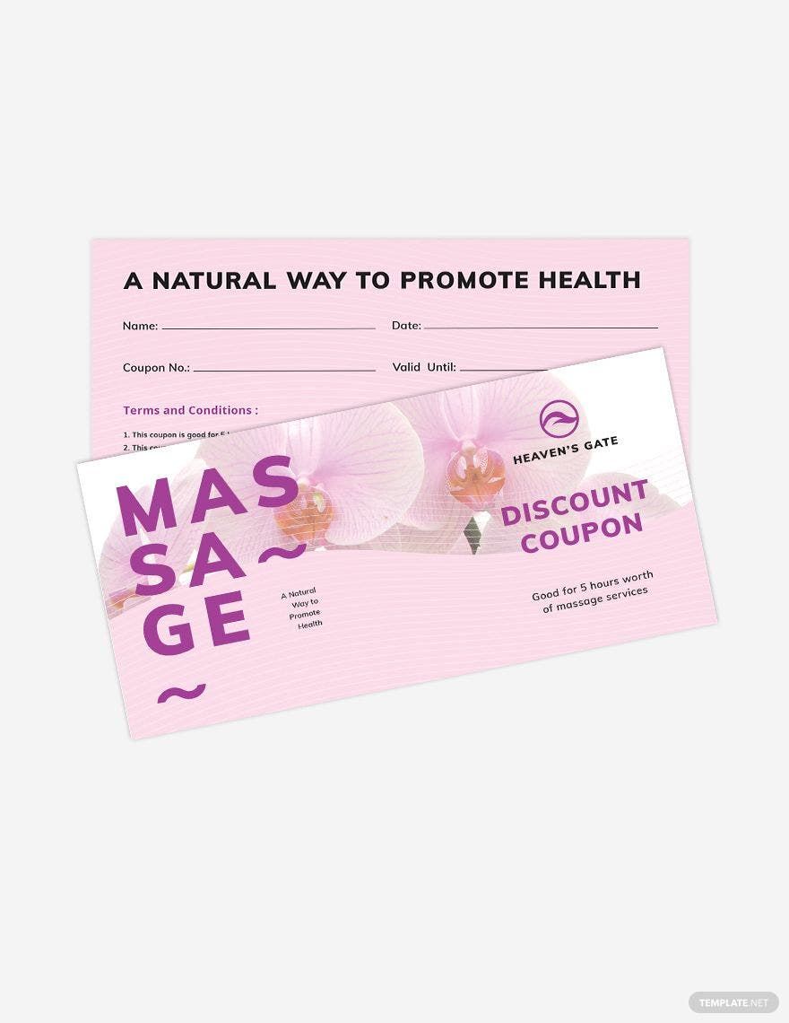 Massage Coupon Template Massage Coupon Template