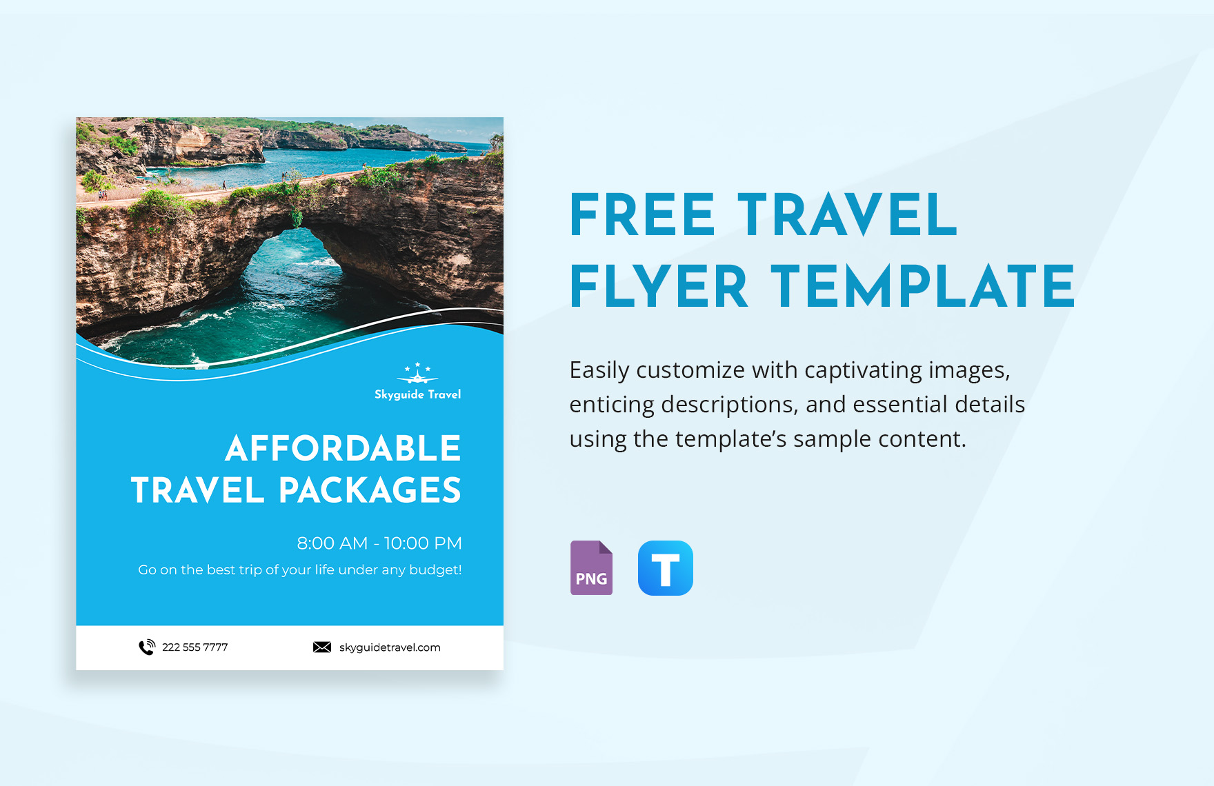 Free Travel Flyer Template in PNG - Download | Template.net Free Travel Flyer Template in PNG - Download | Template.net
