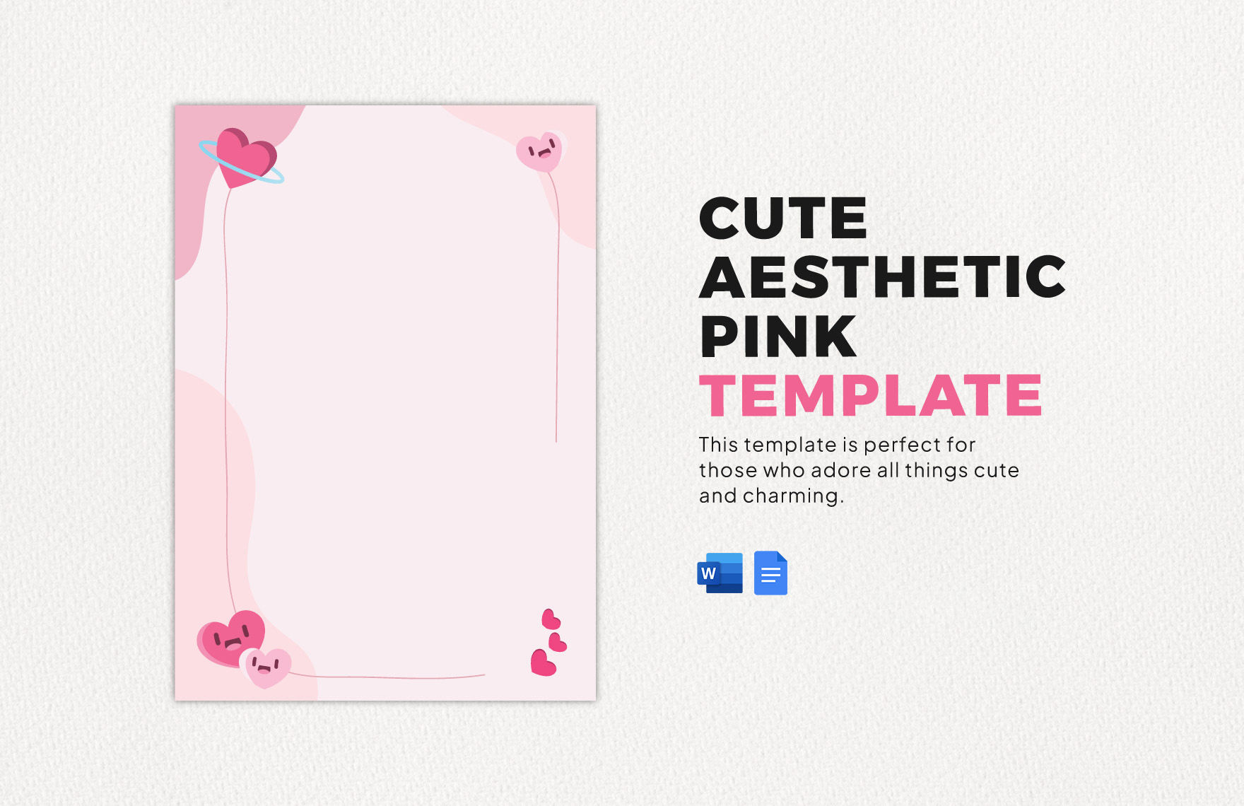 Cute Aesthetic Pink Template Cute Aesthetic Pink Template