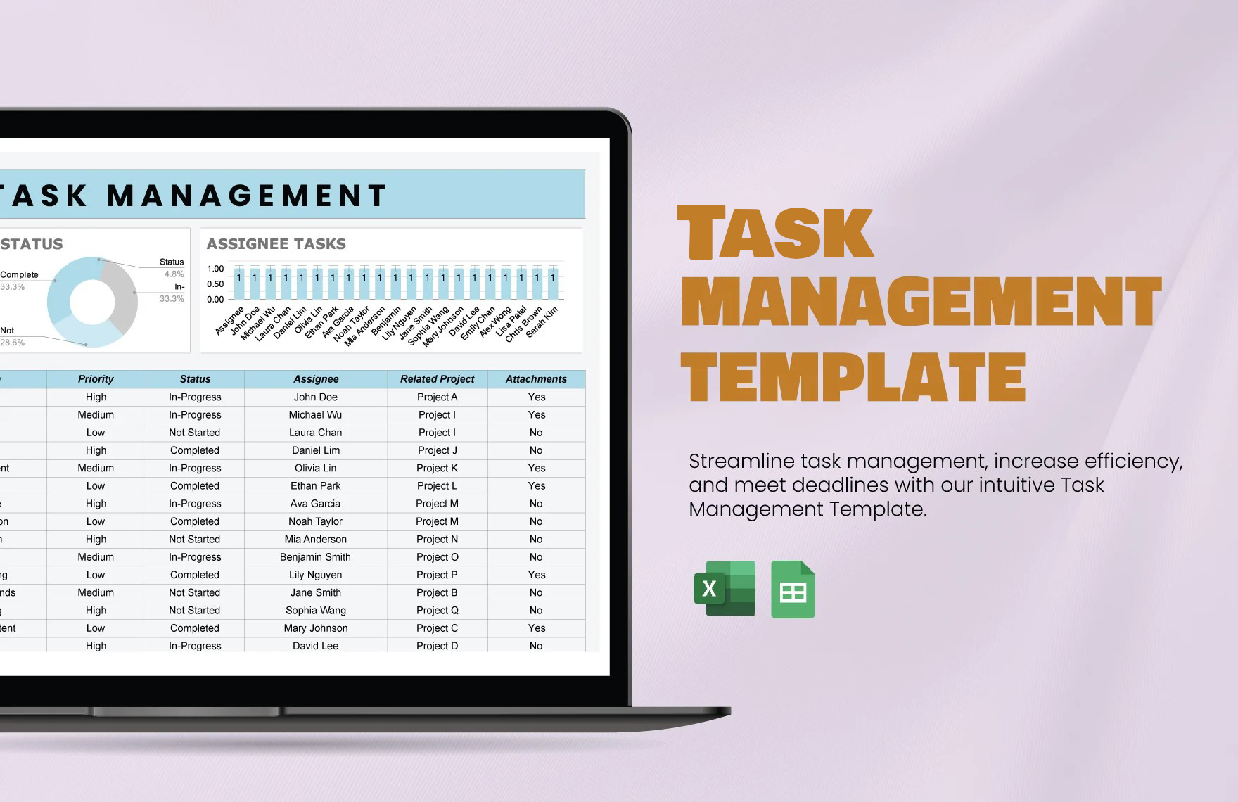 Task Management Template Task Management Template