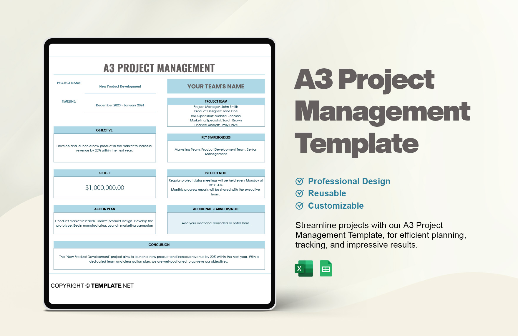 A3 Project Management Template A3 Project Management Template