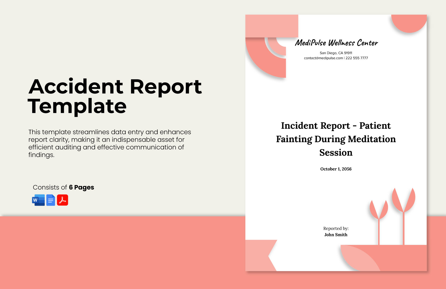 Accident Report Template in Word, PDF, Google Docs - Download | Template.net Accident Report Template in Word, PDF, Google Docs - Download | Template.net