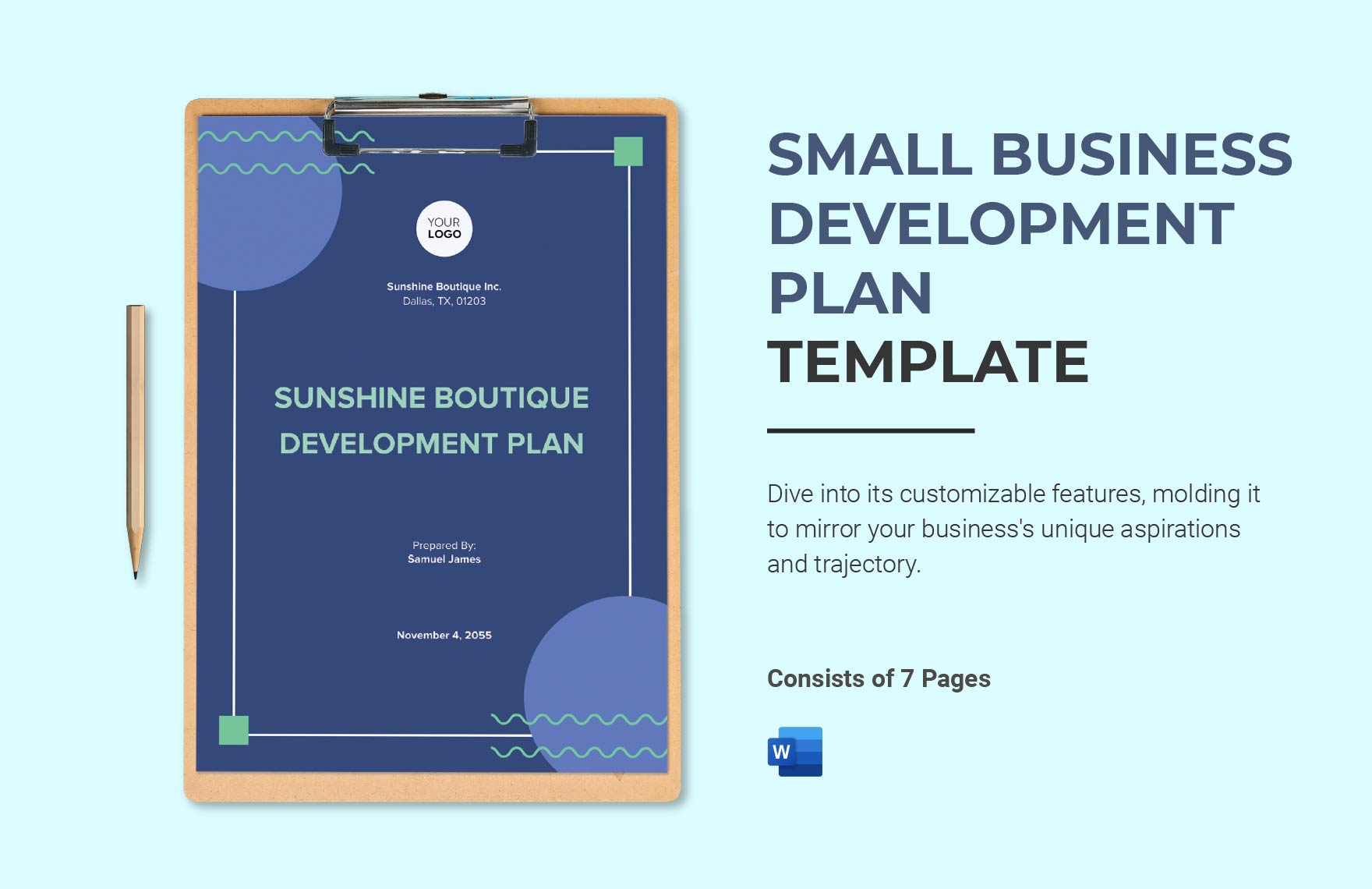 Small Business Development Plan Template Small Business Development Plan Template