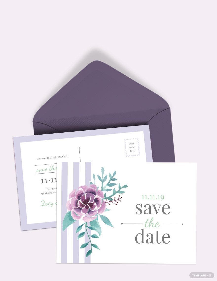 Save The Date Invitation Postcard Template in Publisher, Pages, Word, PSD, Illustrator, PDF - Download | Template.net Save The Date Invitation Postcard Template in Publisher, Pages, Word, PSD, Illustrator, PDF - Download | Template.net