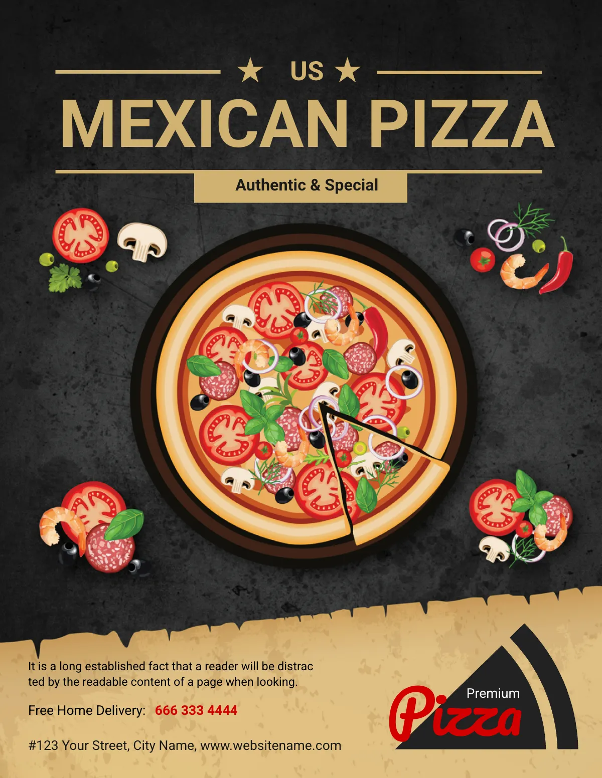 Free Restaurant Mexican Pizza Flyer Template to Edit Online Free Restaurant Mexican Pizza Flyer Template to Edit Online