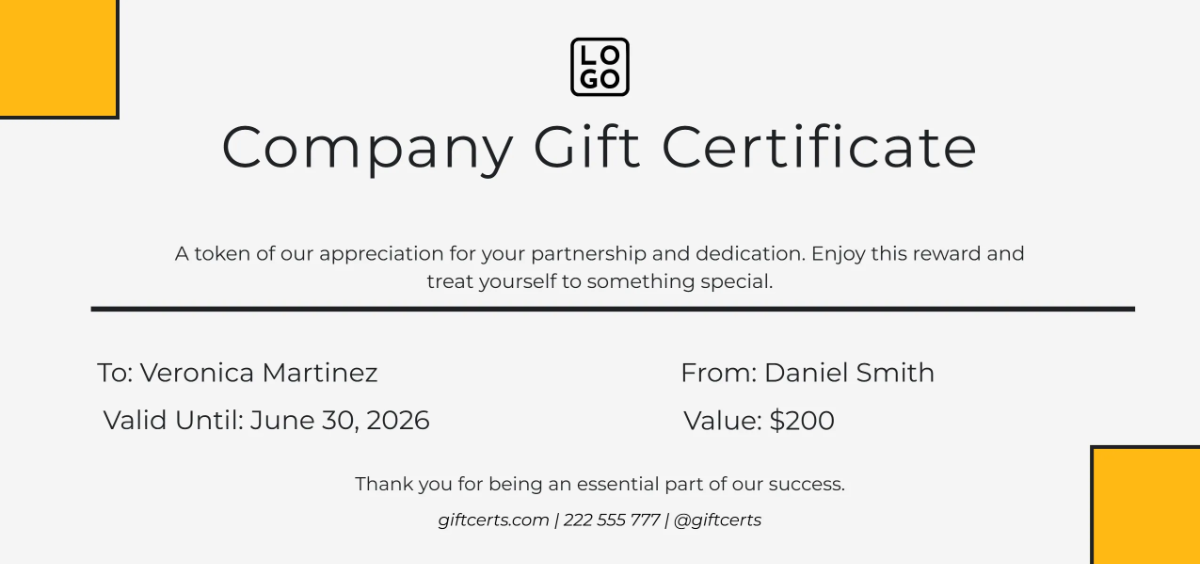 Free Modern Company Gift Certificate Template to Edit Online Free Modern Company Gift Certificate Template to Edit Online