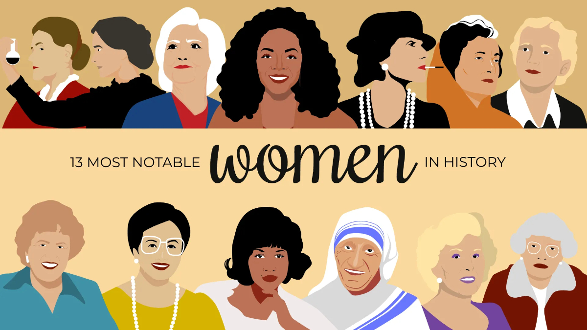 Free Notable Women Presentation Template to Edit Online Free Notable Women Presentation Template to Edit Online