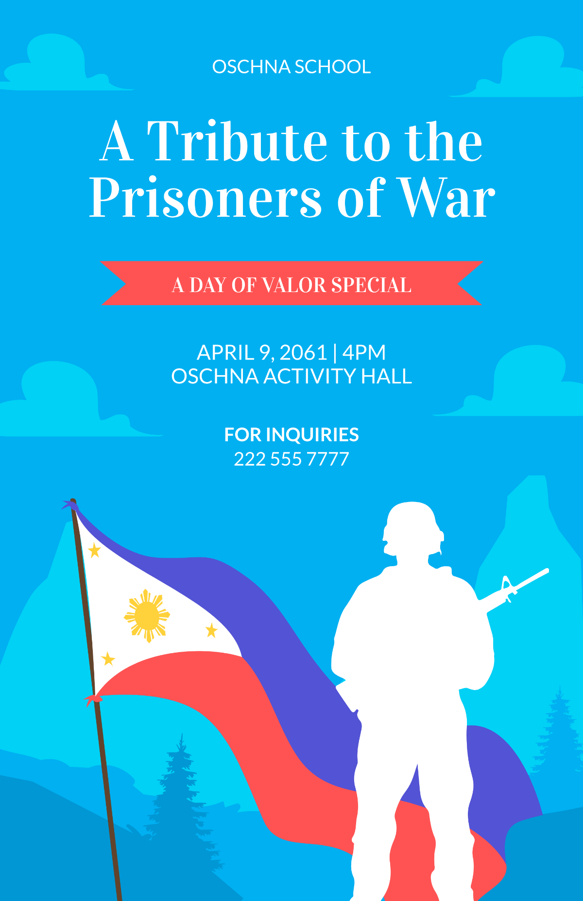 Free Day of Valor Poster Template to Edit Online Free Day of Valor Poster Template to Edit Online
