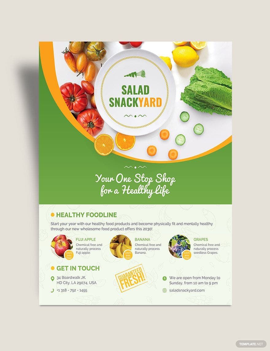 Healthy Food Diet Flyer Template in PSD, Pages, Publisher, Illustrator, Word, InDesign, Google Docs - Download | Template.net Healthy Food Diet Flyer Template in PSD, Pages, Publisher, Illustrator, Word, InDesign, Google Docs - Download | Template.net