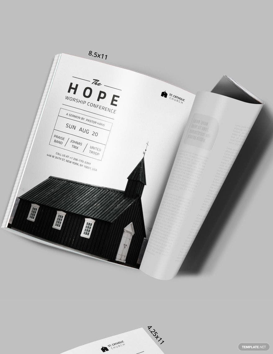 Church Event Magazine Ads Template in Publisher, Pages, PSD, Word, InDesign, Google Docs - Download | Template.net Church Event Magazine Ads Template in Publisher, Pages, PSD, Word, InDesign, Google Docs - Download | Template.net
