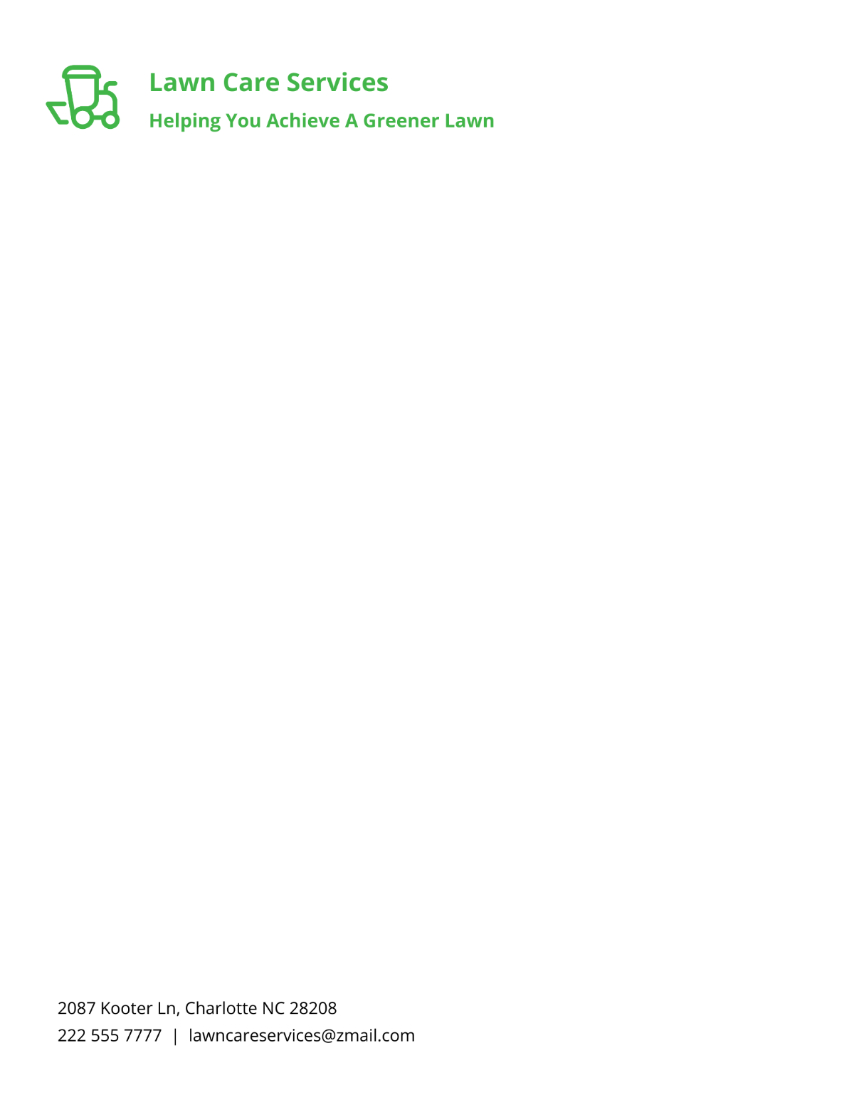 Free Modern Lawn Care Letterheads Template to Edit Online Free Modern Lawn Care Letterheads Template to Edit Online