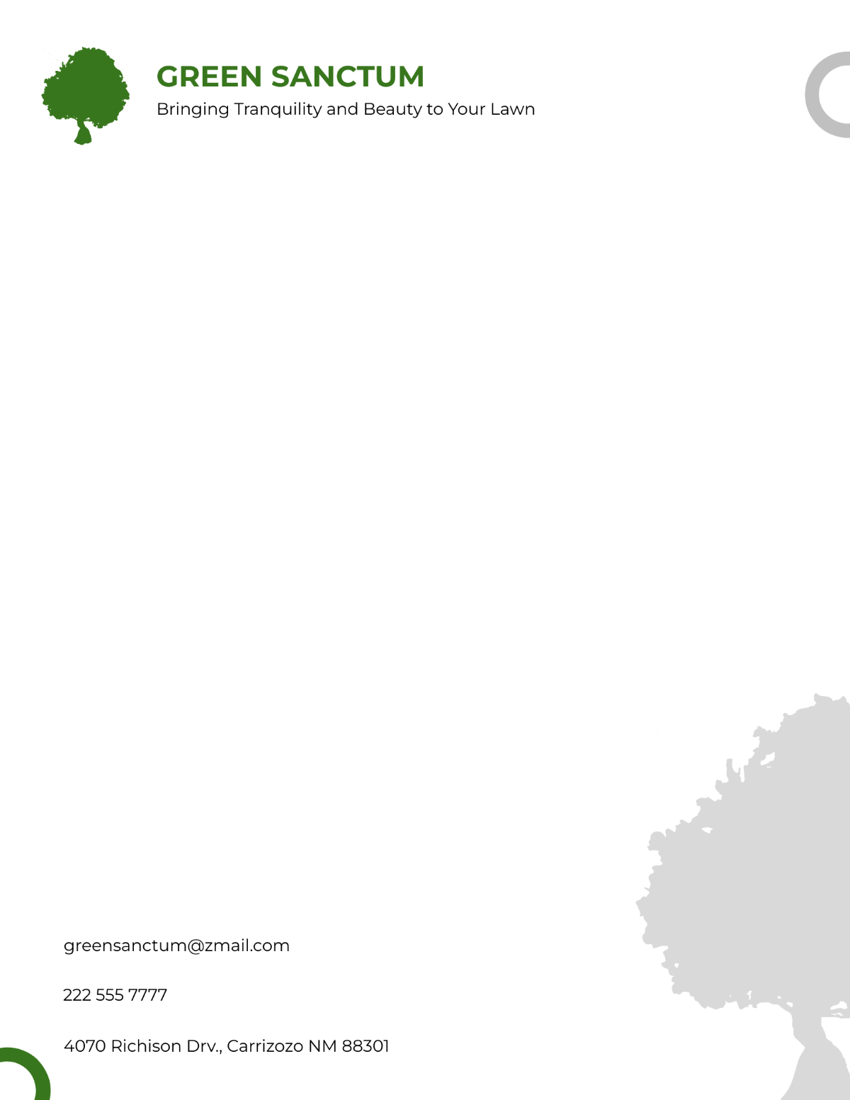 Free Lawn Care Business Letterhead Template to Edit Online Free Lawn Care Business Letterhead Template to Edit Online