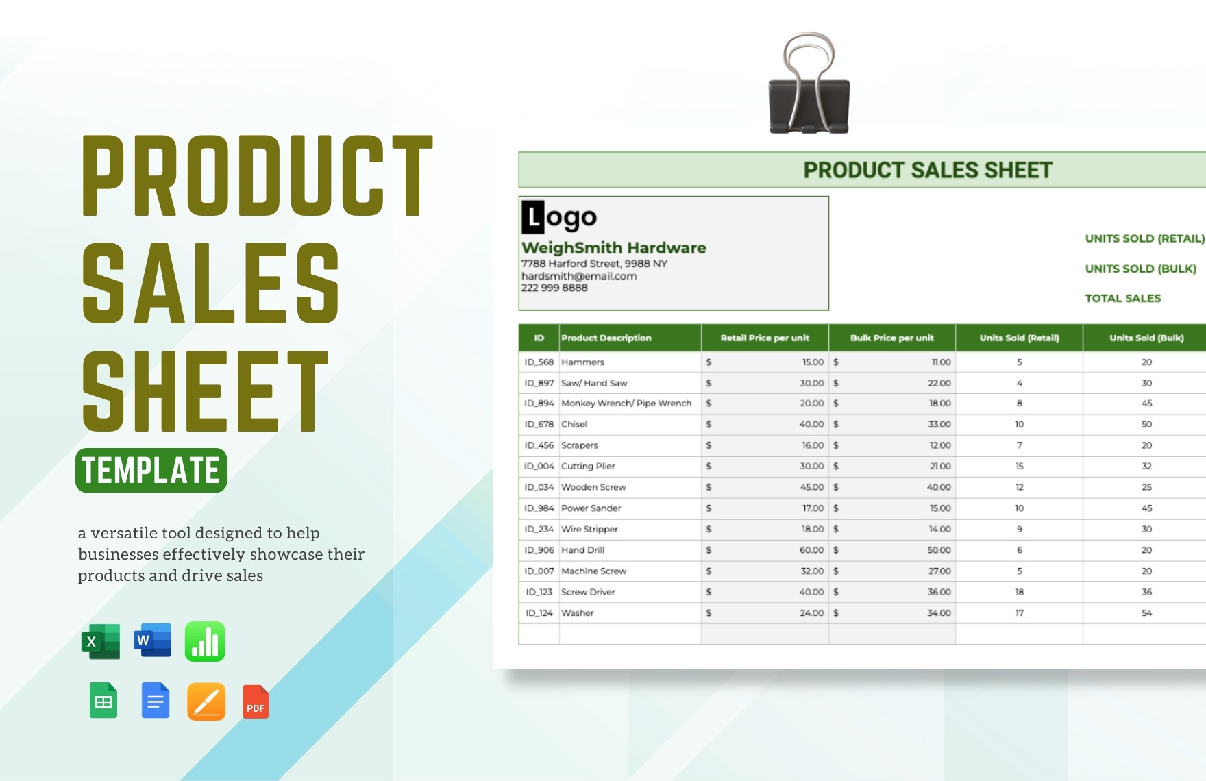 Product Sales Sheet Template in Apple Pages, Word, Apple Numbers, Google Docs, PDF, Excel, Google Sheets - Download | Template.net Product Sales Sheet Template in Apple Pages, Word, Apple Numbers, Google Docs, PDF, Excel, Google Sheets - Download | Template.net