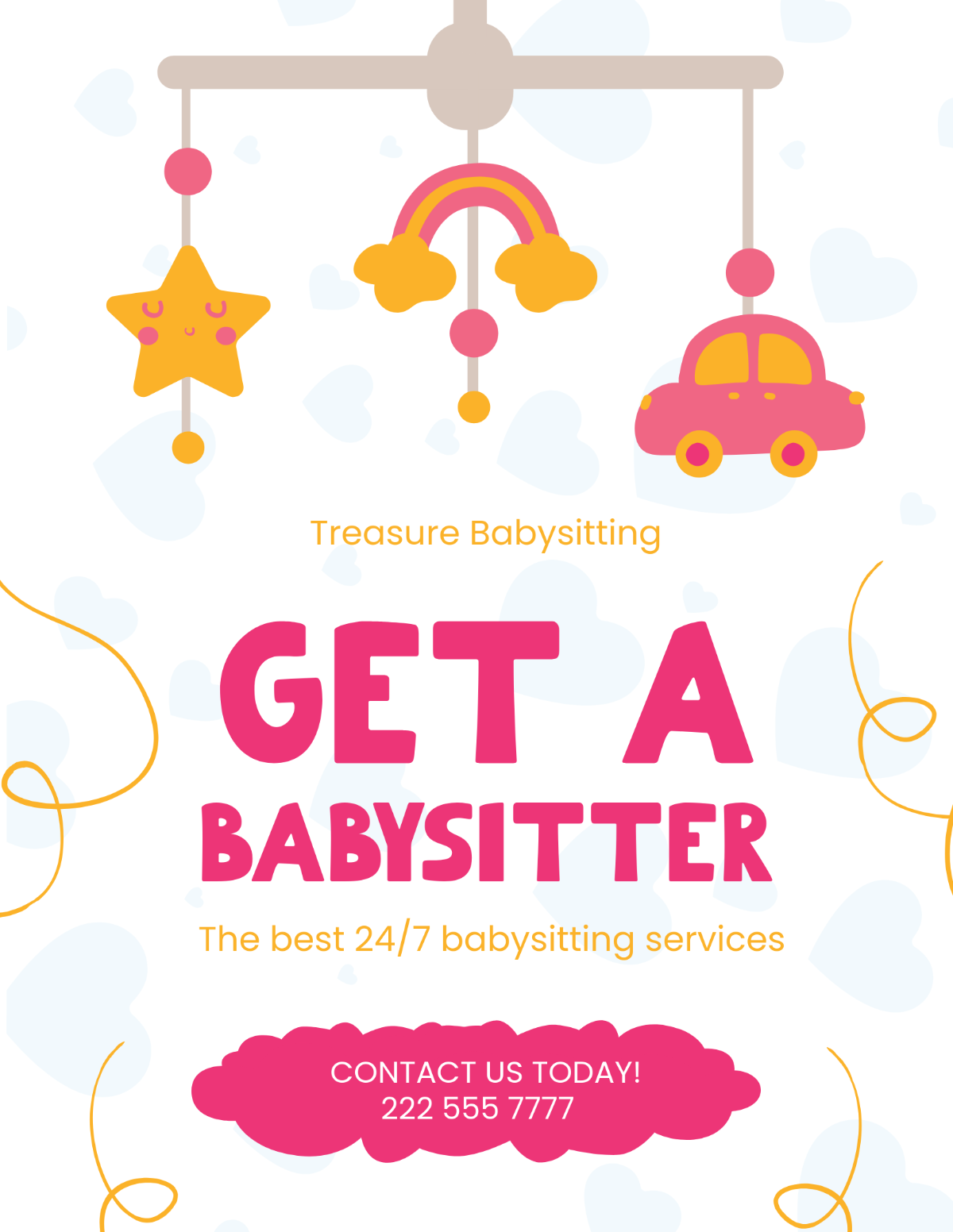Free Blank Babysitting Flyer Template to Edit Online Free Blank Babysitting Flyer Template to Edit Online
