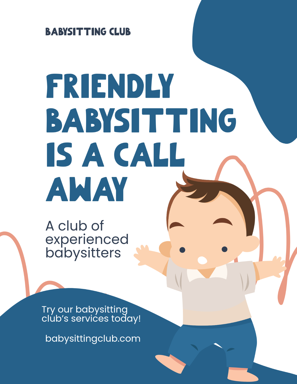 Free Babysitting Club Flyer Template to Edit Online Free Babysitting Club Flyer Template to Edit Online