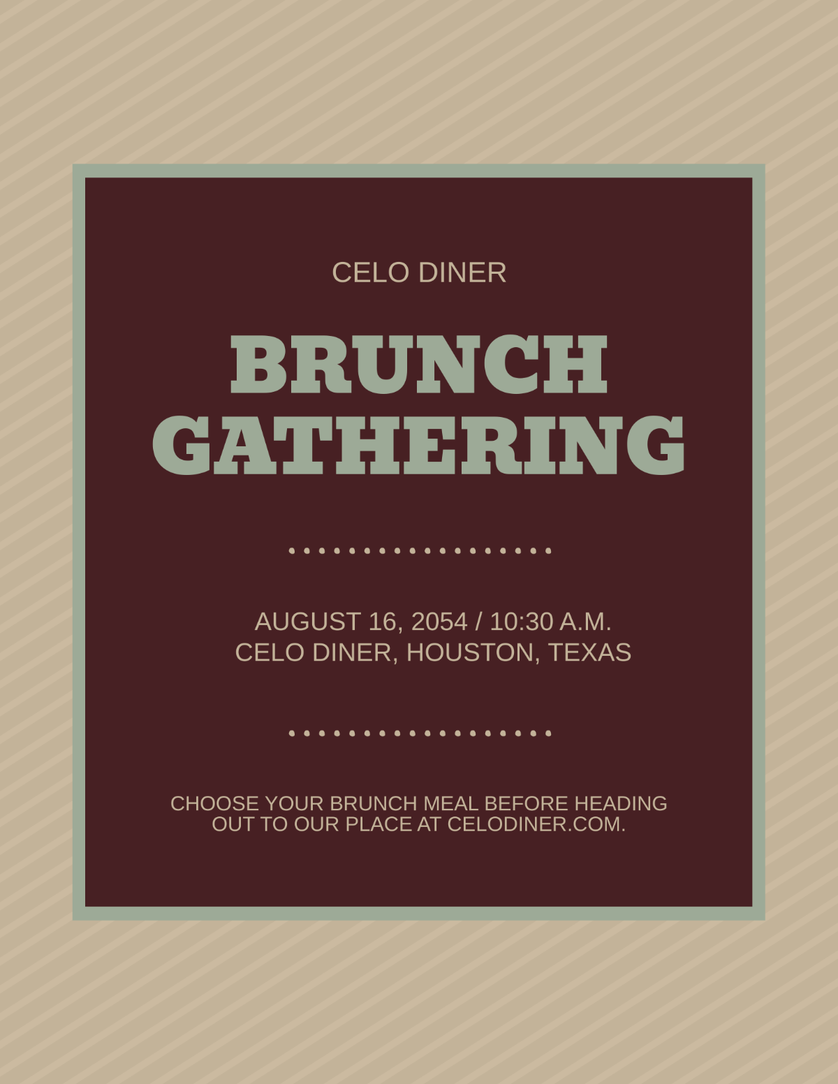 Free Vintage Brunch Flyer Template to Edit Online Free Vintage Brunch Flyer Template to Edit Online