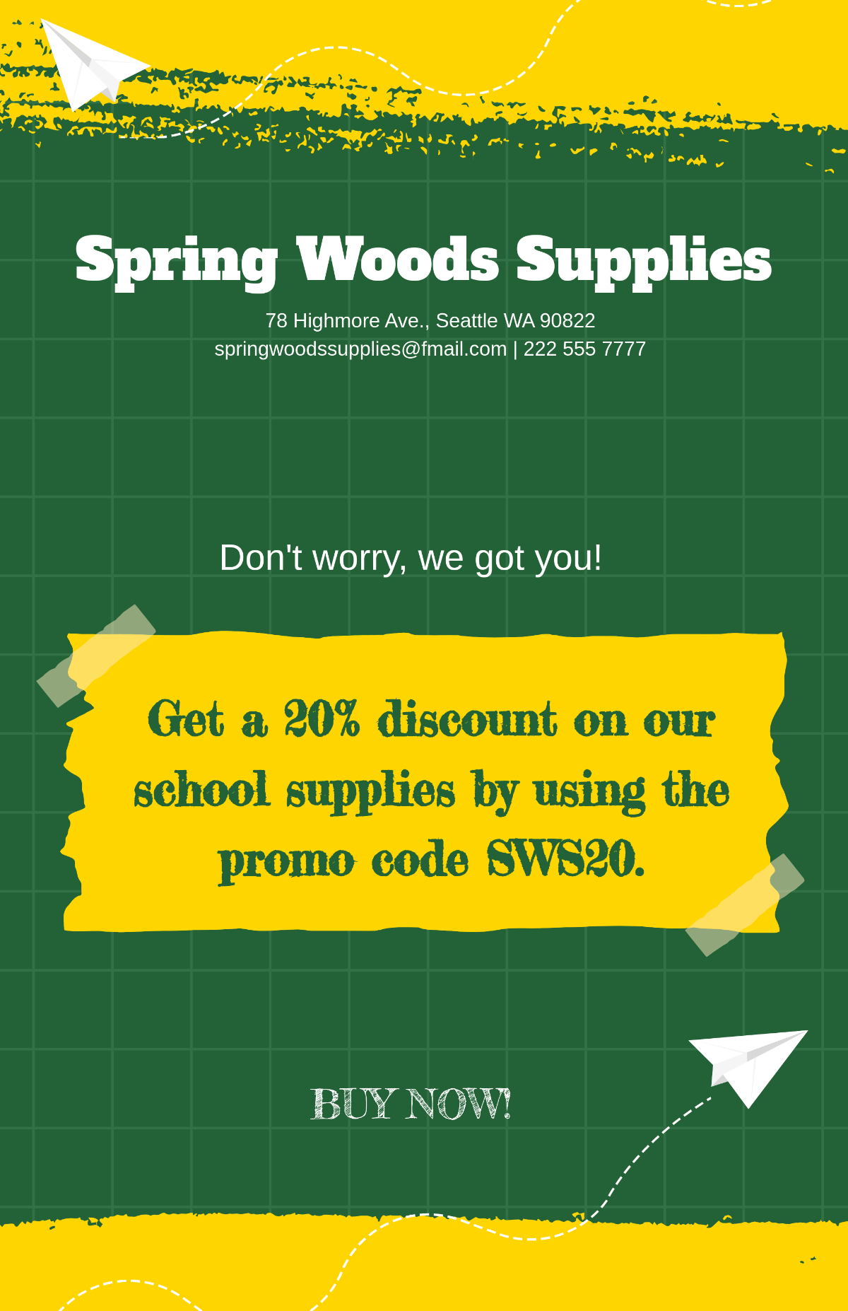 Free Back To School Sale Poster Template to Edit Online Free Back To School Sale Poster Template to Edit Online