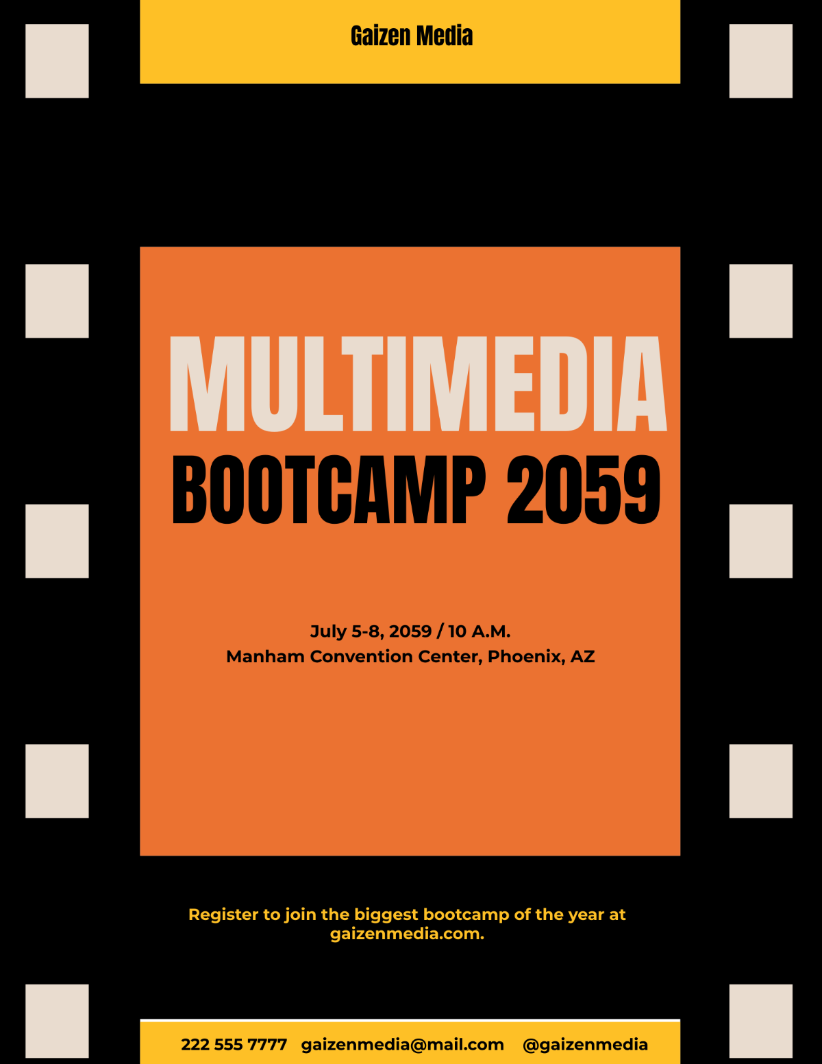 Free Multimedia Bootcamp Flyer Template to Edit Online Free Multimedia Bootcamp Flyer Template to Edit Online